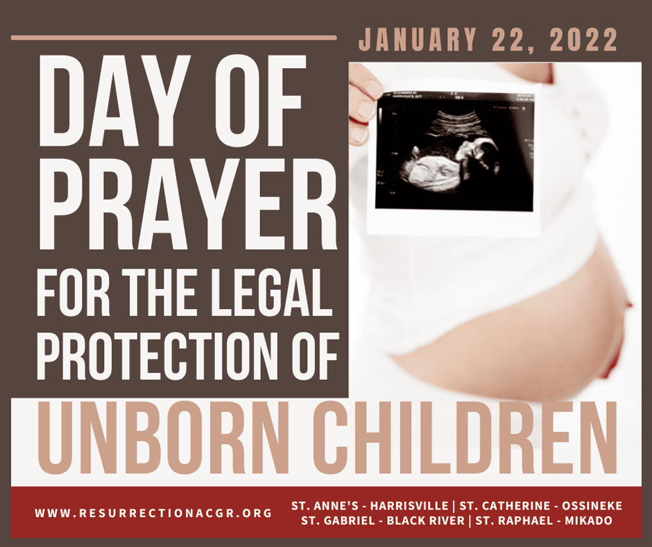 Day of Prayer for Legal Protection of Unborn Children – Letter from Bp Hurley (1-22-22)